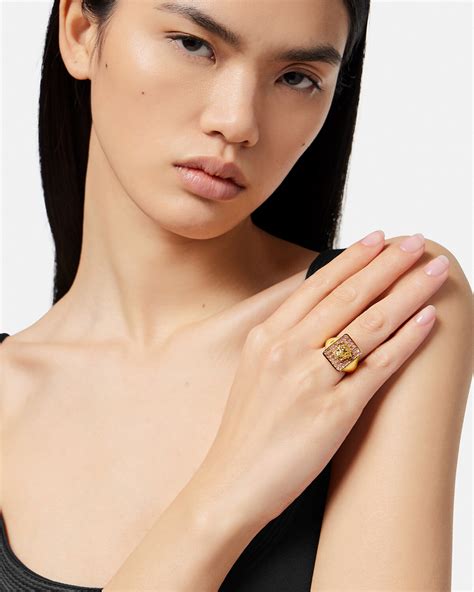 Versace Versace Tiles Crystal Ring for Women 